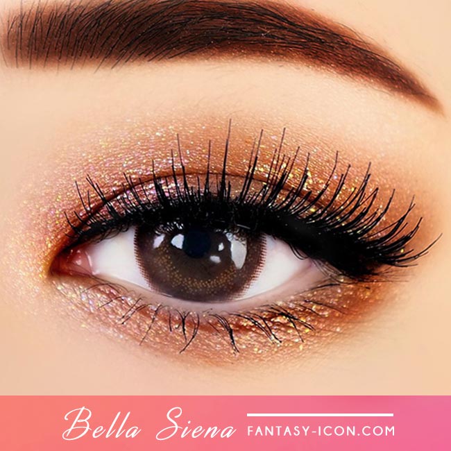 Brown Contacts - Silicone Hydrogel Bella Siena - Eyes