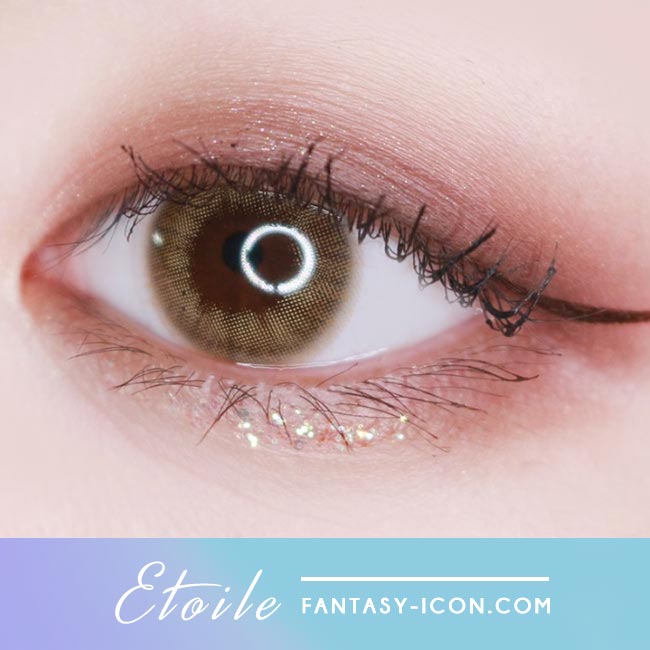 Brown Toric Colored Contacts for Astigmatism Etoile Honey 4