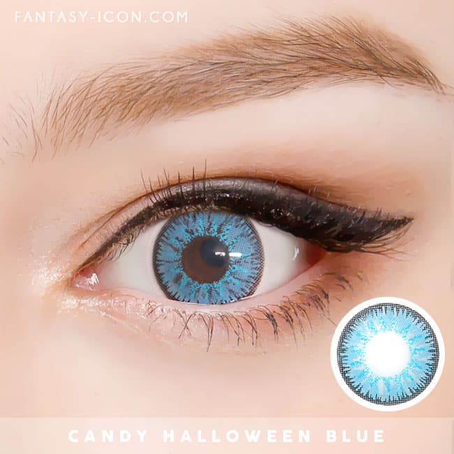 Candy Halloween Blue Contacts 4