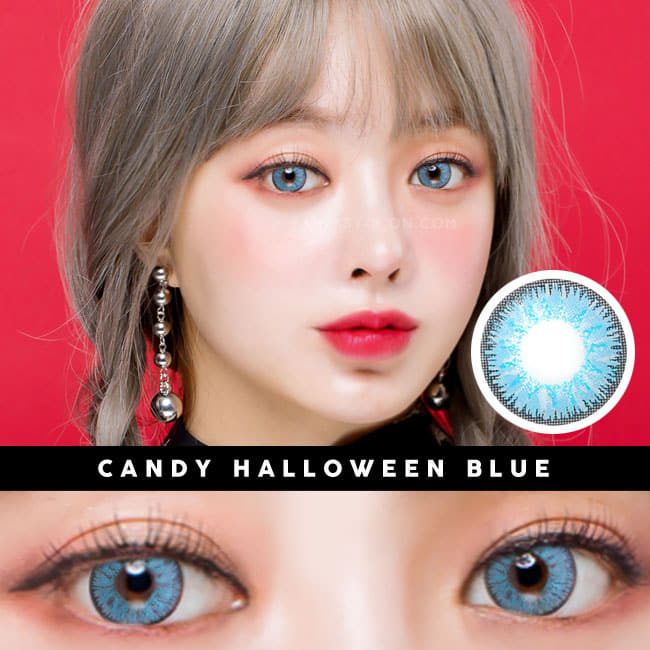 Candy Halloween Blue Contacts 5