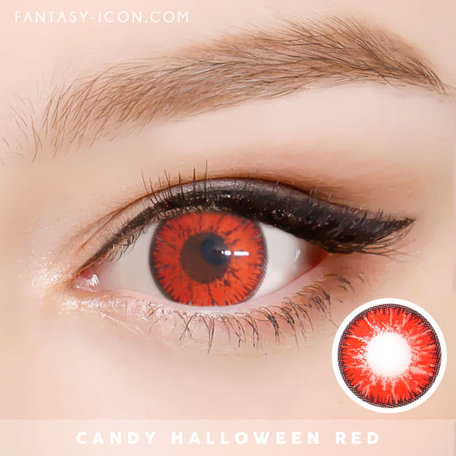 Candy Halloween Red Brown Contacts 4