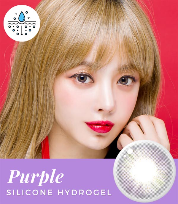 gng purple contacts Silicone hydrogel Lens