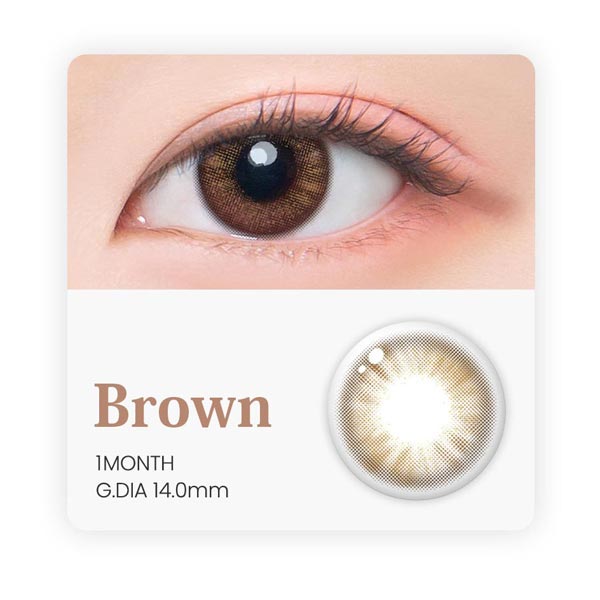 Charming brown contacts
