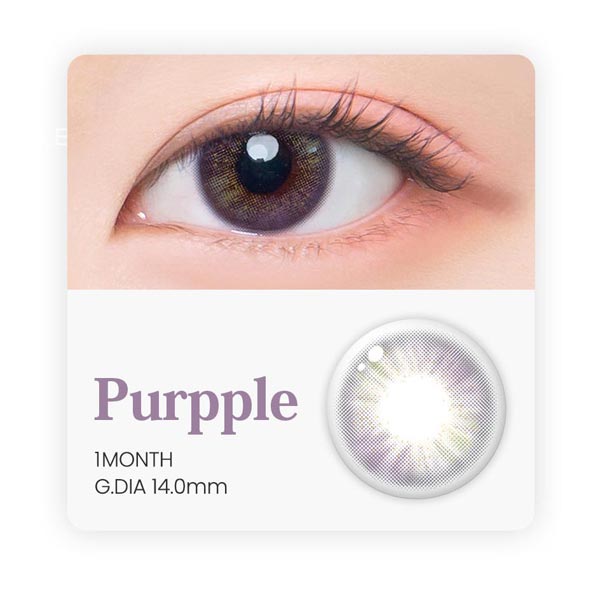 Charming purple contacts