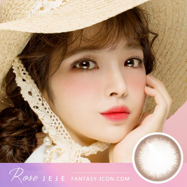 Chocolate Brown Contacts - Silicone Hydrogel Rose JeJe  Model