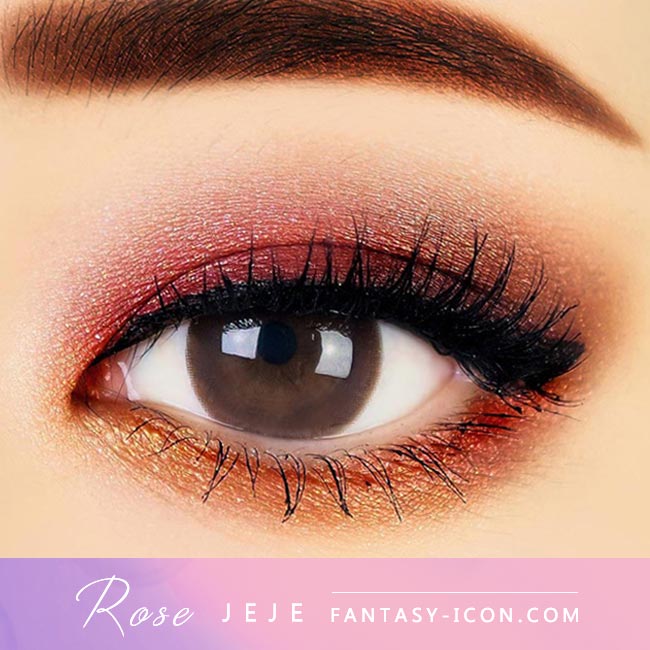 Chocolate Brown Contacts - Silicone Hydrogel Rose JeJe - Eyes Detail