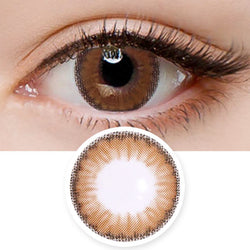 Toric Lens Cielo Cloud Brown Colored Contacts For Astigmatism