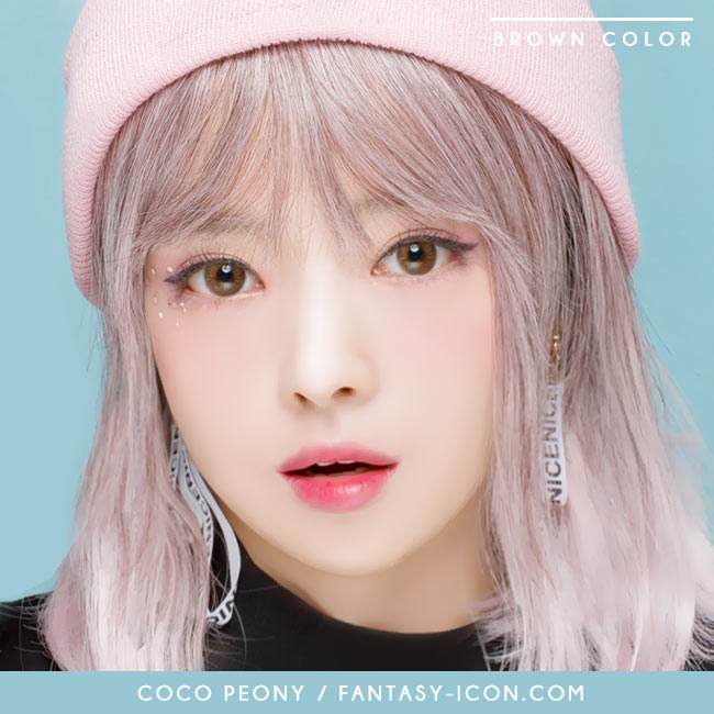 Colored Contacts Coco Peony Brown - Circle Lens 3