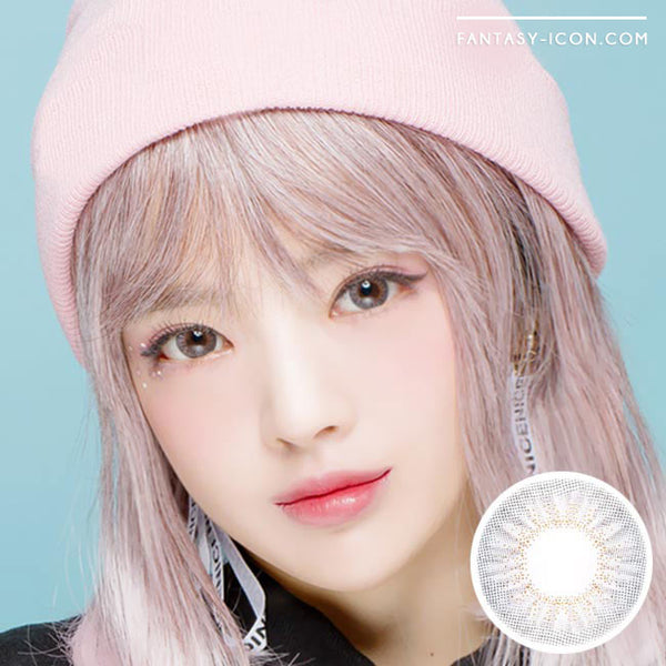 Colored Contacts Coco Peony Grey - Circle Lenses 1