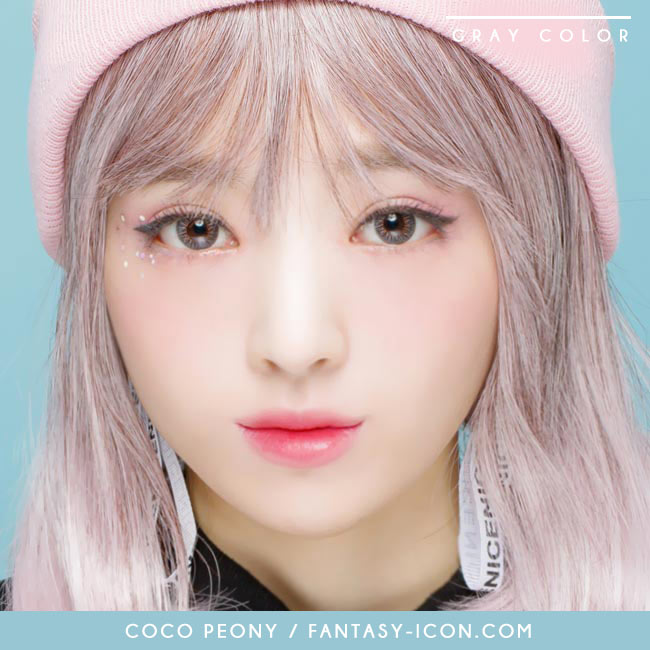Colored Contacts Coco Peony Grey - Circle Lenses 3