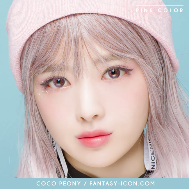Colored Contacts Coco Peony Pink - Circle Lenses 3