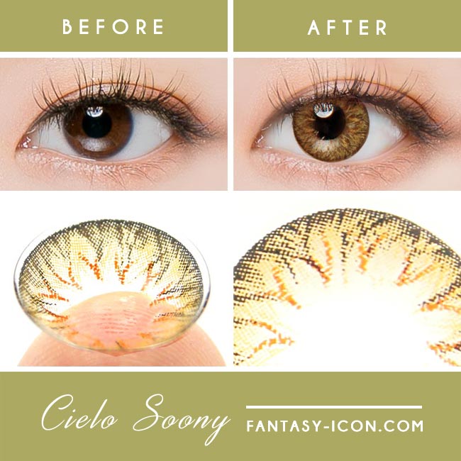  Colored Contacts Cielo Soony Brown - Circle Lenses 2