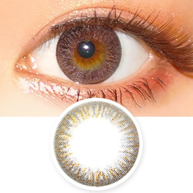 Colored Contacts Elsa Noble Brown - Circle Lenses