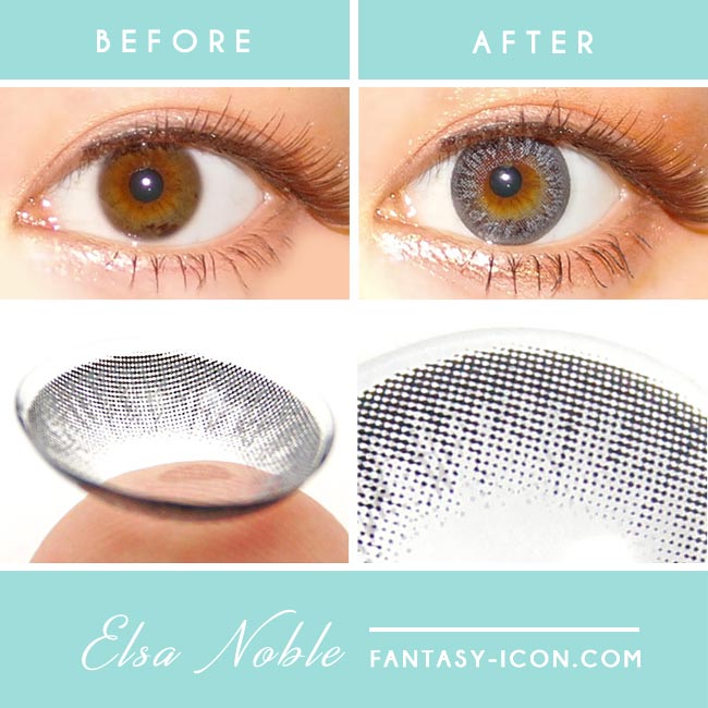 Colored Contacts Elsa Noble Grey - Circle Lenses 2