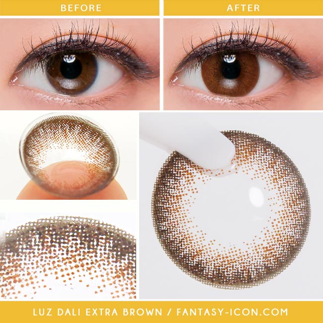 Colored Contacts Luz Dali Extra Brown - Circle Lenses 2