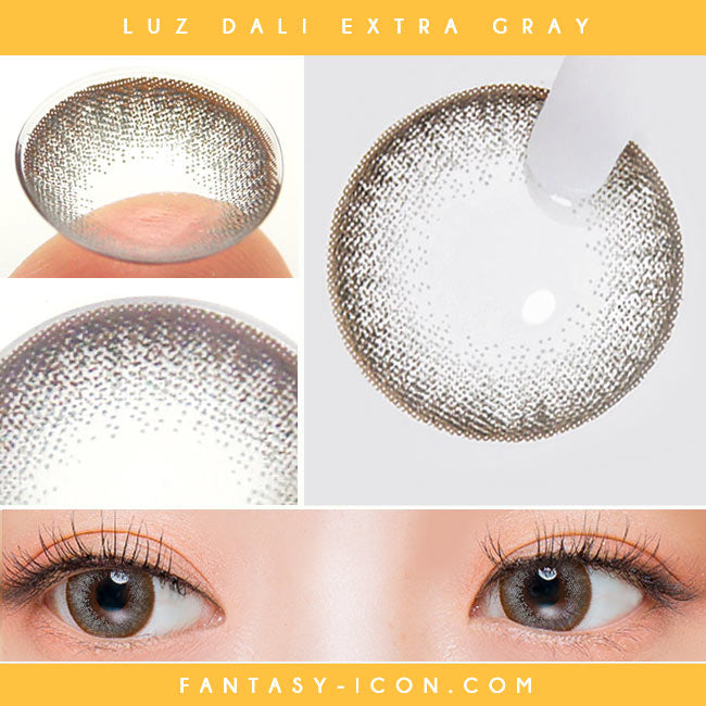 Colored Contacts Luz Dali Extra Grey - Circle Lenses 2