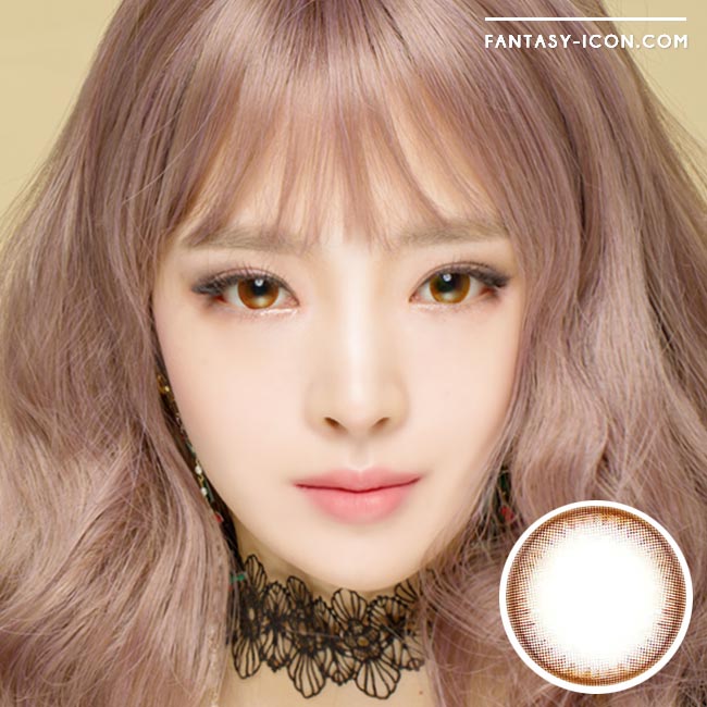 Natural Colored Contacts Pearl Chocolate Brown - Circle Lenses 1