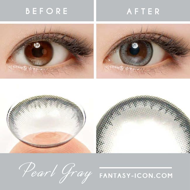 Natural Colored Contacts Pearl Grey - Circle Lenses 2