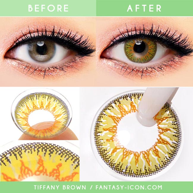  Colored Contacts Tiffany Brown - Circle Lenses 2