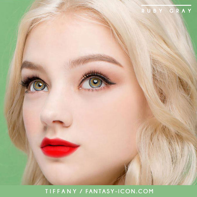 Colored Contacts Tiffany Grey - Circle Lenses 4