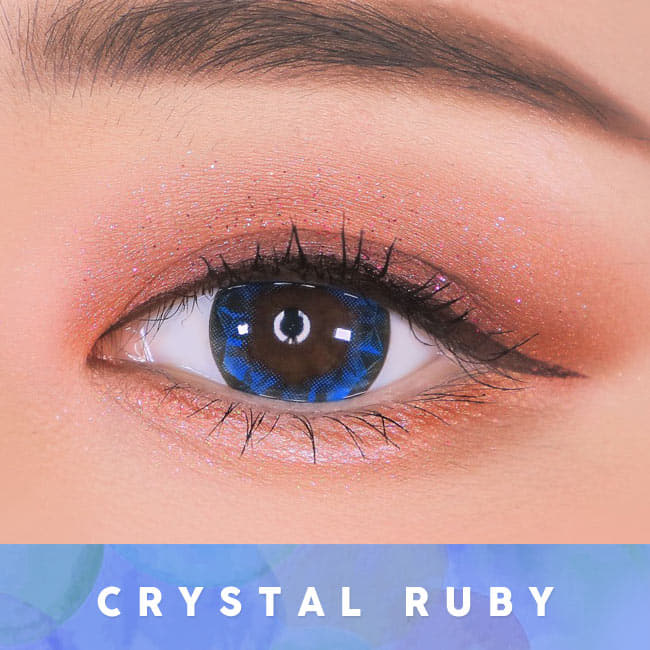 Ruby Queen Blue Contacts | Aqua Circle Lens eyes 2