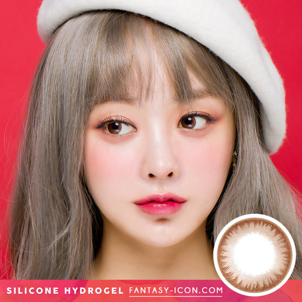 Crystal Silicone hydrogel Lens Chocolate Brown Colored Contacts model