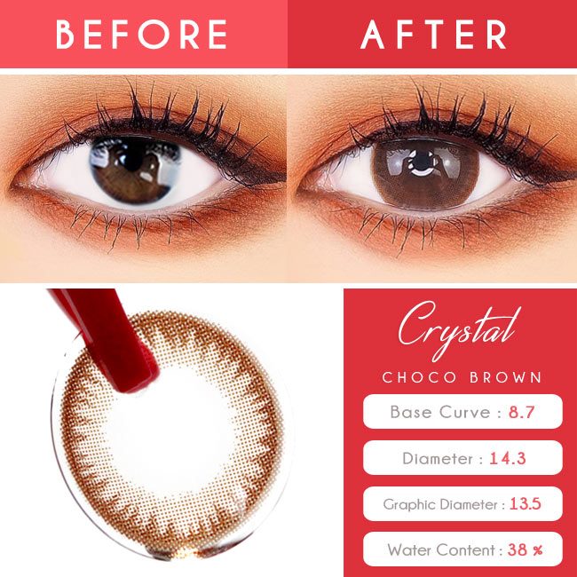 Silicone hydrogel Chocolate Brown Toric Lens Colored Contacts For Astigmatism eyes