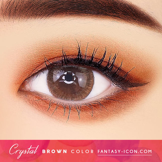 Crystal Silicone hydrogel Lens Brown Colored Contacts eyes