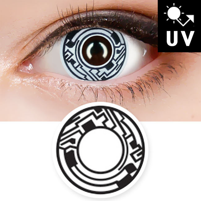 Cyborg Contacts Halloween Lenses UV Blocking Prescription cosplay