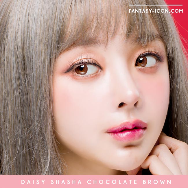 Daisy Shasha Chocolate Brown Colored Contacts eye model