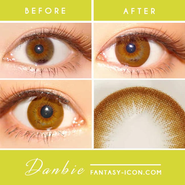 Danbie Brown Colored Contacts detail