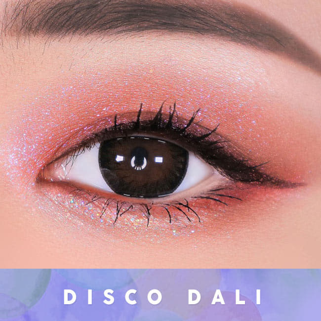 Disco Dali Brown Contacts | Black Lens eyes