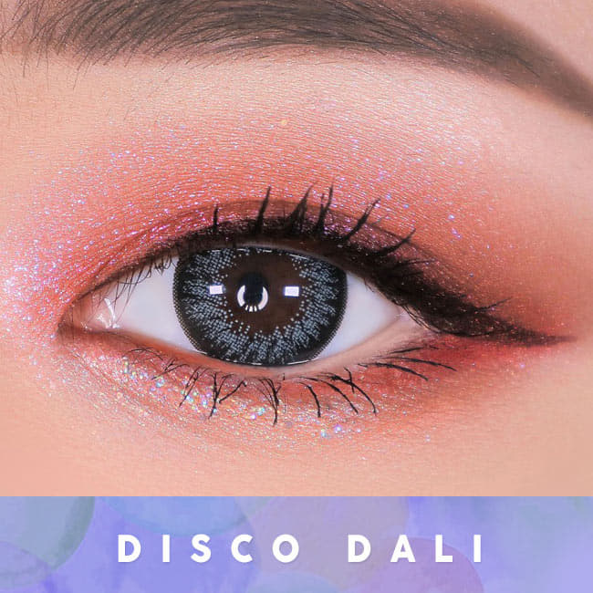 Disco Dali Grey Contacts | Circle Color Lens Eyes 2