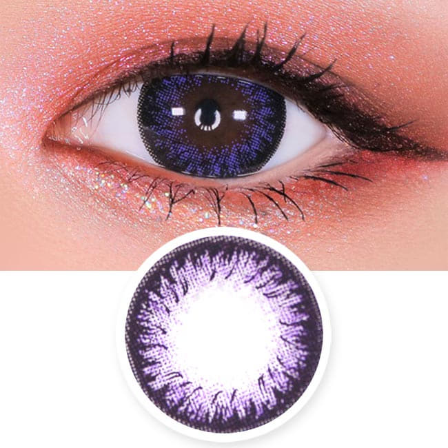 Disco Dali Violet Contacts for Hperopyia | Purple farsightedness
