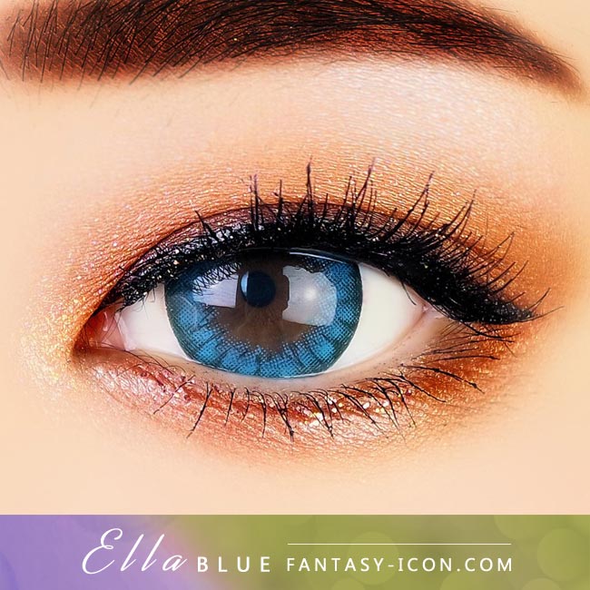 Blue Contacts - Ella - Eyes Detail