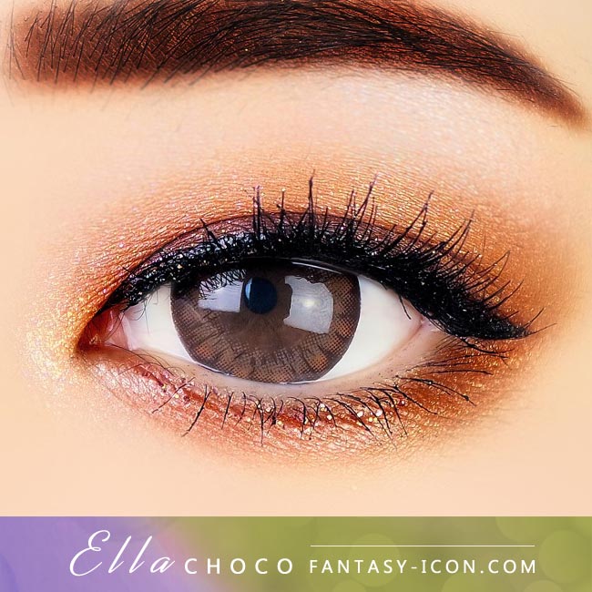 Chocolate Brown Contacts - Ella - Eyes