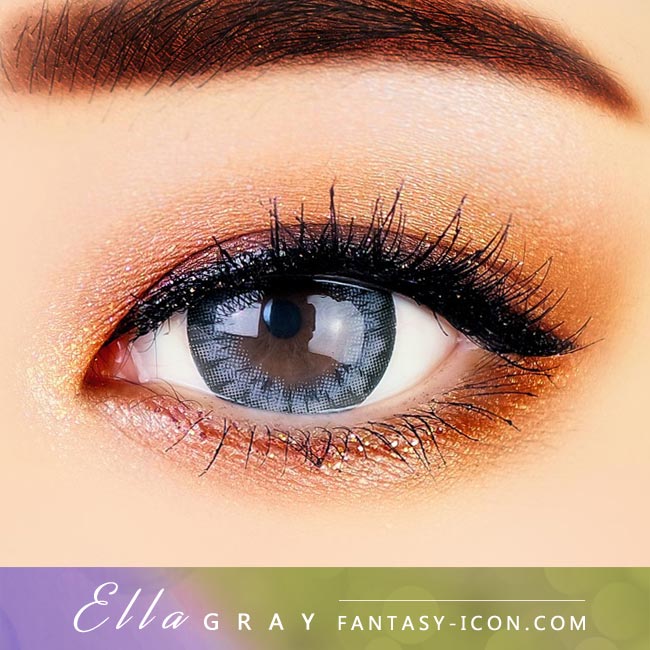 Grey Contacts - Ella Gray - Eyes Detail