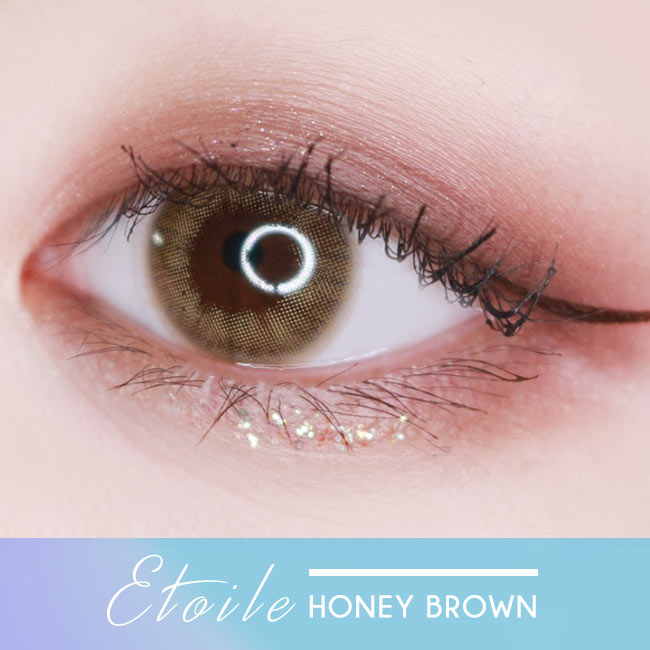 Etoile Honey Brown Colored Contacts eyes
