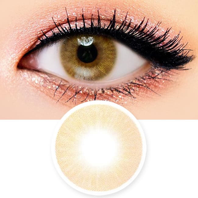 Etoile Honey Brown Colored Contacts - Circle Lenses