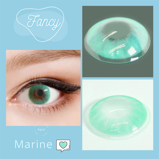 marine contacts green Halloween Natural Lenses