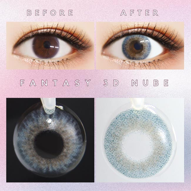  Fantasy aurora 3d nube Contacts Dark Blue Halloween Colored Contacts