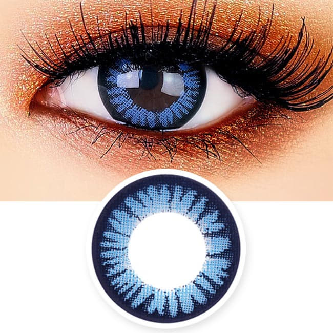 Juicy Cara Blue Contacts for Hperopyia - farsightedness