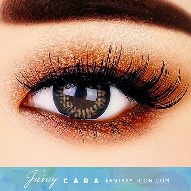 Colored Contacts for Hyperopia Juicy Cara Brown beautiful eyes