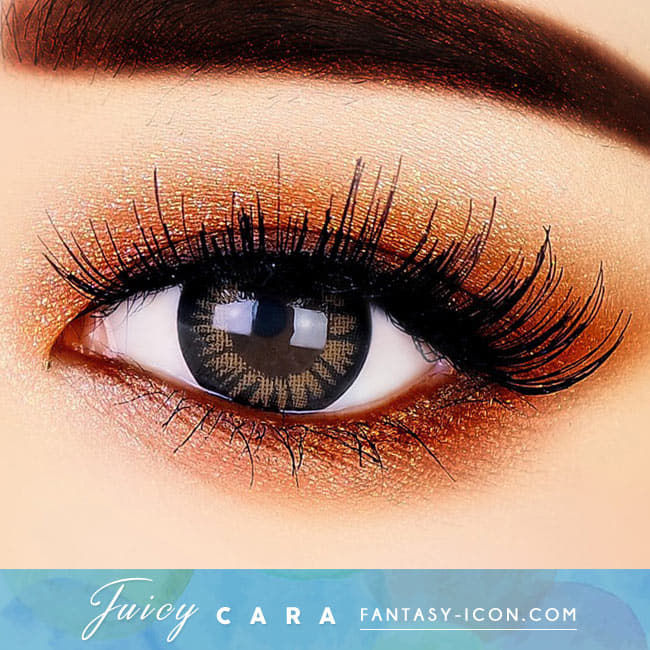 Colored Contacts for Hyperopia Juicy Cara Brown beautiful eyes