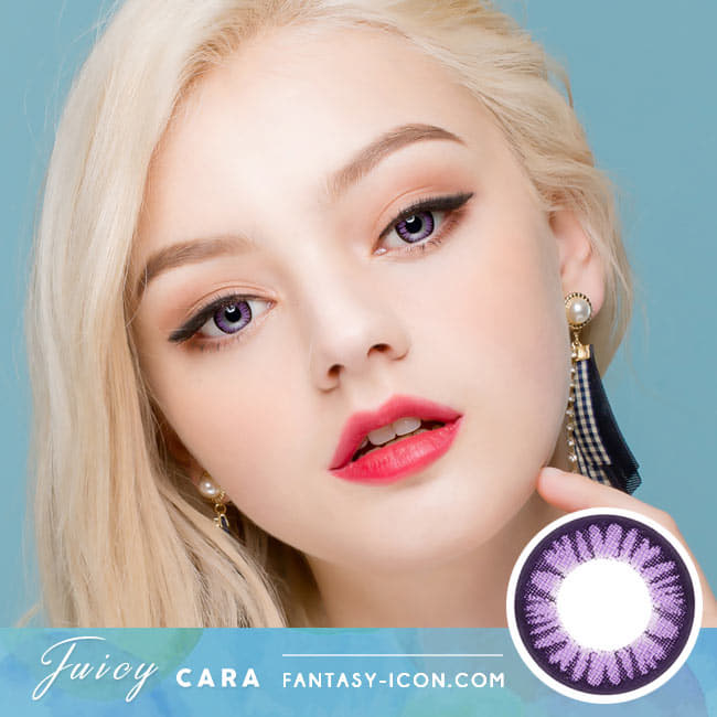 Colored Contacts for Hyperopia Juicy Cara Violet beautiful eyes - farsightedness 