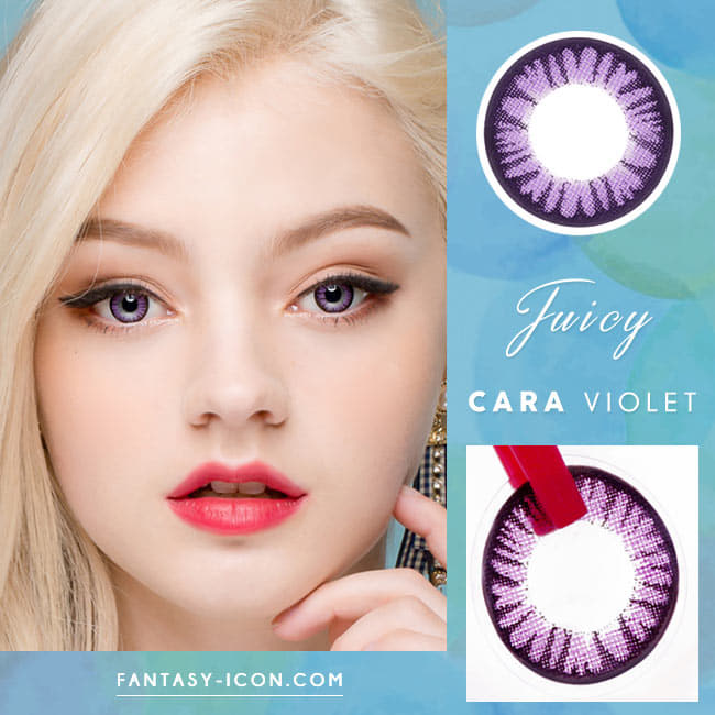 Colored Contacts for Hyperopia Juicy Cara Violet model