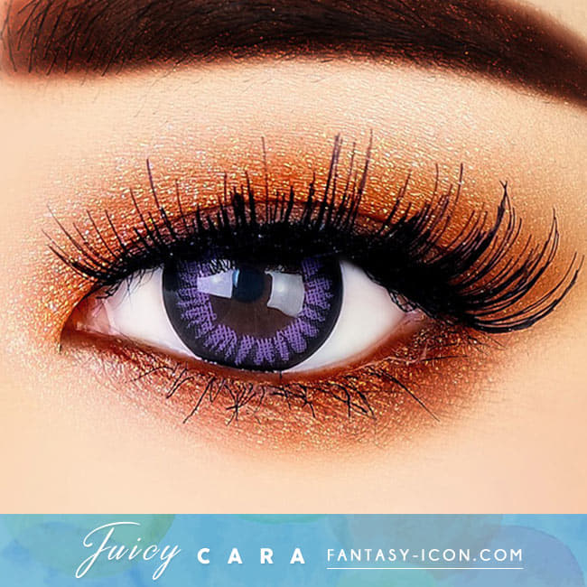 Colored Contacts for Hyperopia Juicy Cara - farsightedness Violet eyes