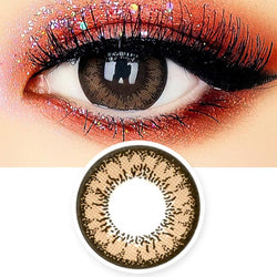 Two Color Brown Contacts for Hperopyia - Brown Farsightedness