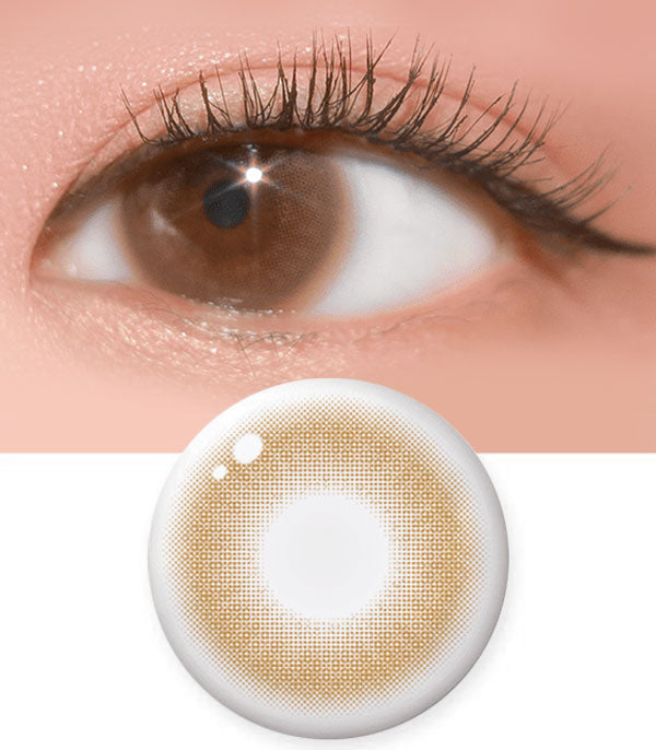 Flora touch hazel brown contacts