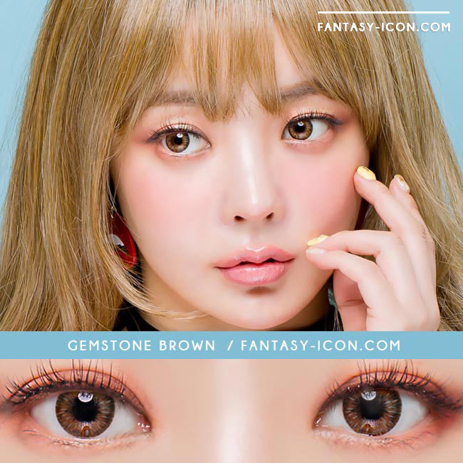 Colored Contacts Gemstone Brown - Circle Lenses 3